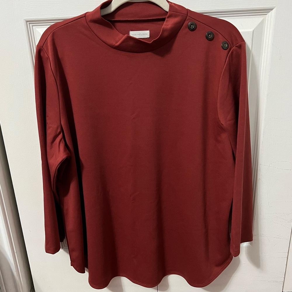 VAN HEUSEN MOCKNECK SWEATER | XL